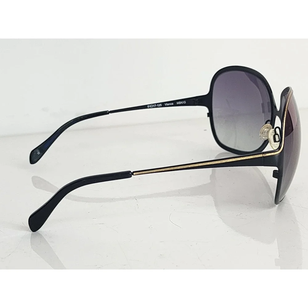 Oliver Peoples Vianca Sunglasses Matte Black Gold Butterfly 61 17 125 MBK/G